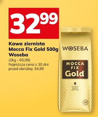 Kawa ziarnista Mocca Fix Gold 500g promocja w Hitpol