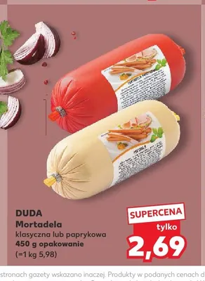 Mortadela paprykowa Duda promocja w Kaufland