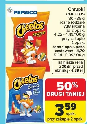 Chrupki Cheetos promocja w Carrefour