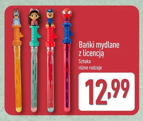 Bańki mydlane z licencją promocja w Aldi