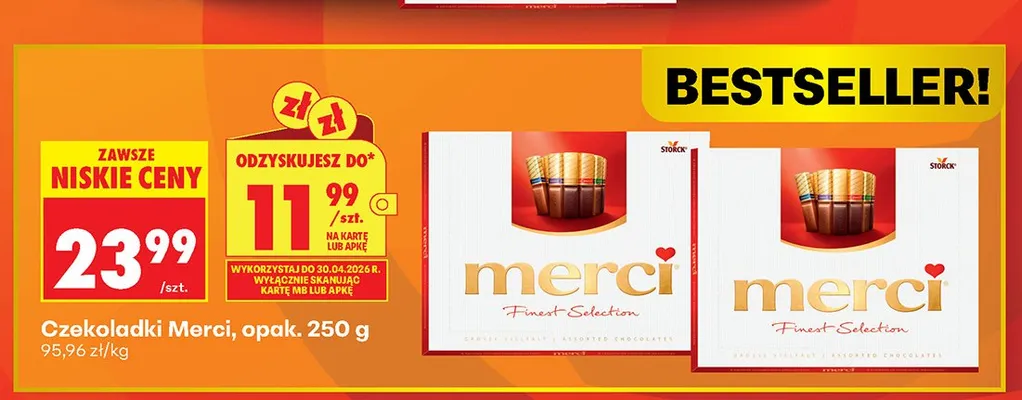 Czekoladki Finest Selection promocja w Biedronka