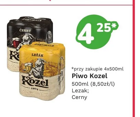 Piwo Kozel Lezak promocja w Limonka