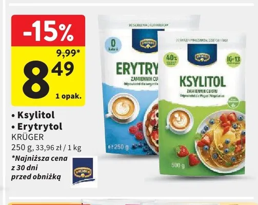 Ksylitol Krüger promocja w Intermarche