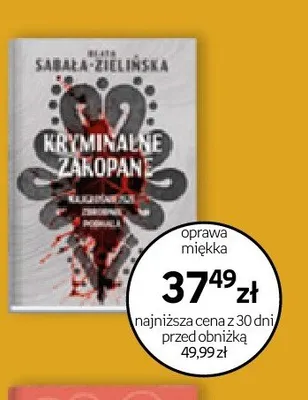 Książka Kryminalne Zakopane Beata Sabała-Zielińska promocja w Empik