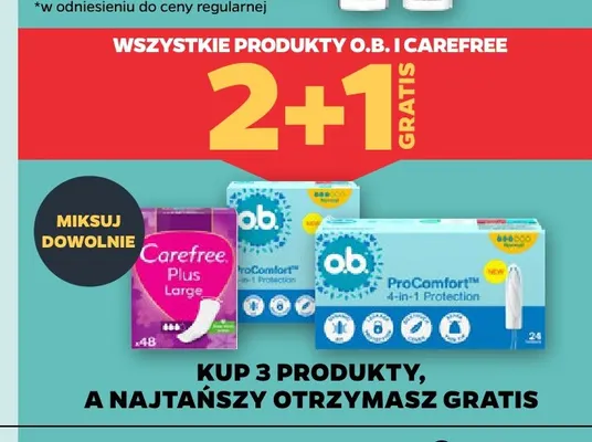 Tampony o.b. ProComfort 4-in-1 Protection promocja w Netto