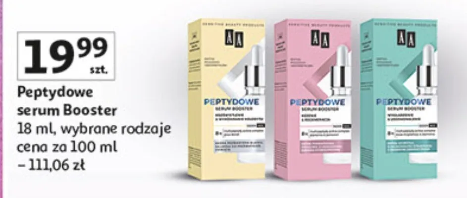 Peptydowe serum booster promocja w Auchan
