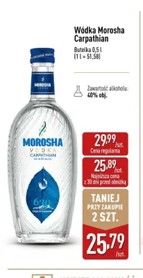 Wódka Morosha Carpathian promocja w Aldi