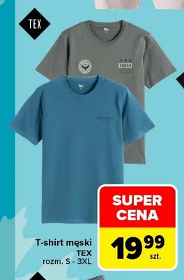T-shirt męski TEX promocja w Carrefour
