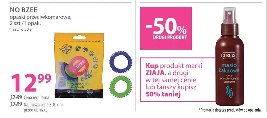 Opaski przeciwkomárowe promocja w Hebe