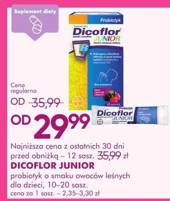 Syrop Junior probiotyk o smaku owoców leśnych promocja w Super-Pharm