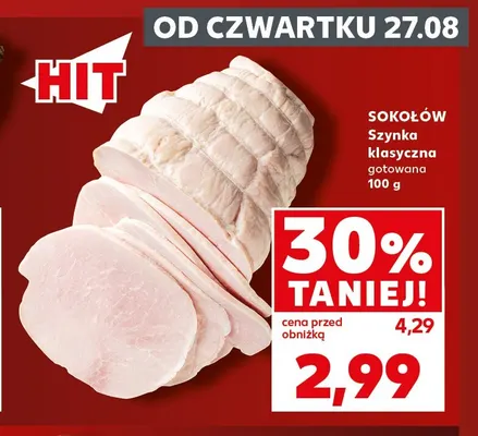 Szynka klasyczna gotowana Sokołów promocja w Kaufland