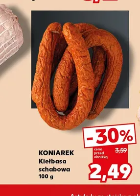 Kiełbasa schabowa Koniarek promocja w Kaufland