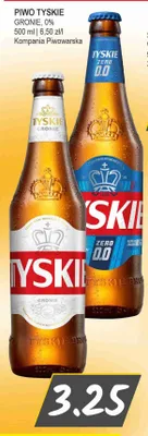Piwo bezalkoholowe Tyskie Zero promocja w Słoneczko