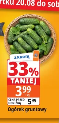 Ogórek gruntowy promocja w Leclerc