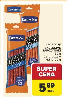Kabanosy Exclusive Tarczyński promocja w Carrefour Market