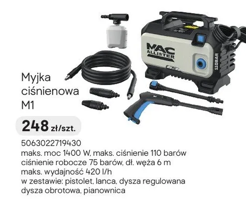 Myjka ciśnieniowa M1 promocja w Castorama