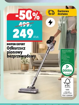 Odkurzacz pionowy bezprzewodowy Hoffen Expert promocja w Biedronka Home