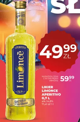Likier limonce aperitivo promocja w Duży Ben