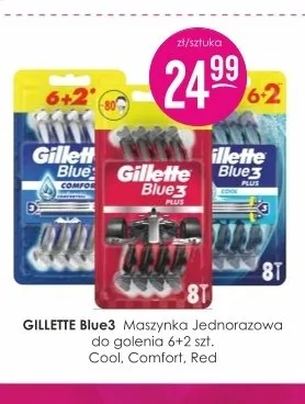 Maszynka jednorazowa do golenia Gillette Blue3 Comfort promocja w Drogerie Jasmin