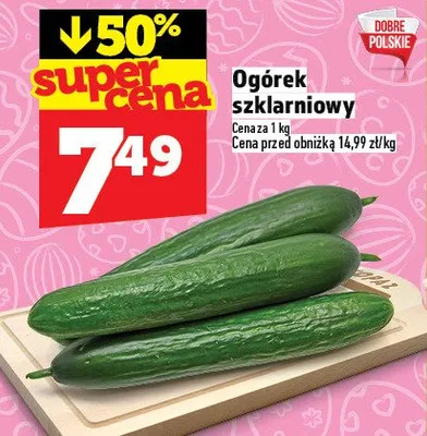 Ogórek szklarniowy promocja w TOPAZ