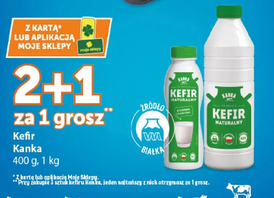 Kefir naturalny Kanka promocja w Euro Sklep