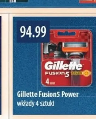 Wkłady do maszynki Gillette Fusion5 Power promocja w Drogerie Laboo