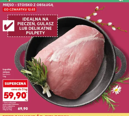 Łopatka cielęca bez kości promocja w Kaufland