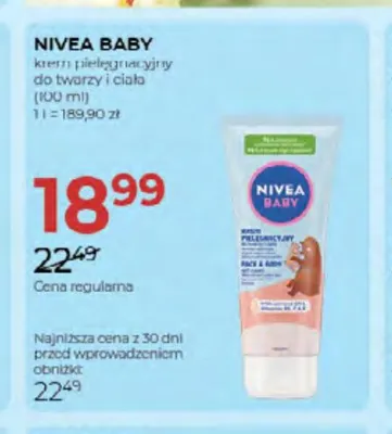 Krem pielęgnacyjny do twarzy i ciała Nivea Baby promocja w Drogerie Jawa