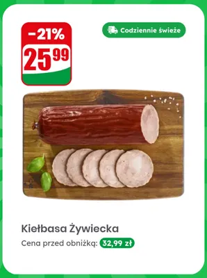 Kiełbasa żywiecka promocja w Dino