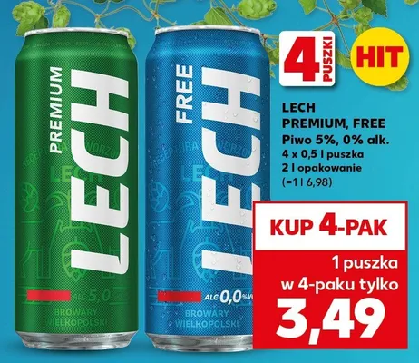 Piwo premium, free promocja w Kaufland
