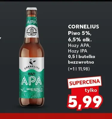 Piwo Cornelius Hazy APA promocja w Kaufland