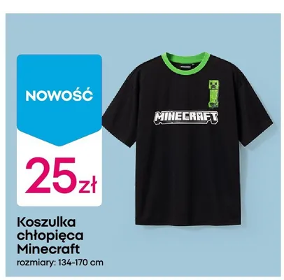 Koszulka chłopięca Minecraft promocja w Pepco