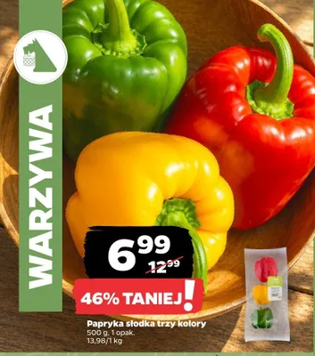 Papryka słodka trzy kolory promocja w Netto