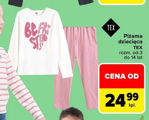 Piżama dziecięca TEX promocja w Carrefour