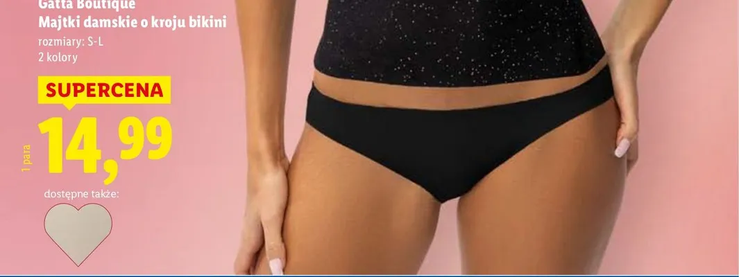 Majtki damskie o kroju bikini  promocja w Lidl