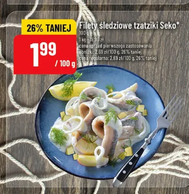 Filety śledziowe tzatziki promocja w POLOmarket