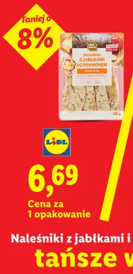 Naleśniki z jabłkami i cynamonem Chef Select promocja w Lidl