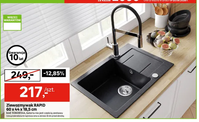 Zlewozmywak Rapid promocja w Leroy Merlin