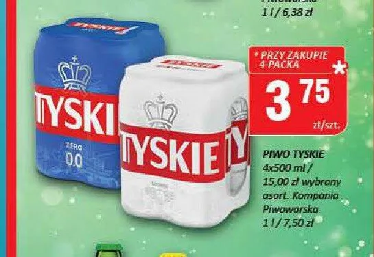 Piwo Tyskie Gronie 4-pak promocja w Chorten