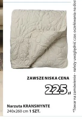 Narzuta Kransmynte 240x260 cm promocja w Jysk