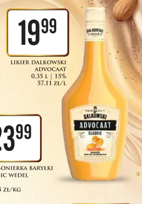 Likier Dalkowski Advocaat 15% promocja w Dino