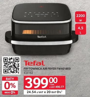 Frytownica Air Fryer FW401BE0 Tefal promocja w Selgros