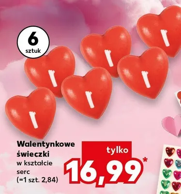 Walentynkowe świeczki promocja w Kaufland