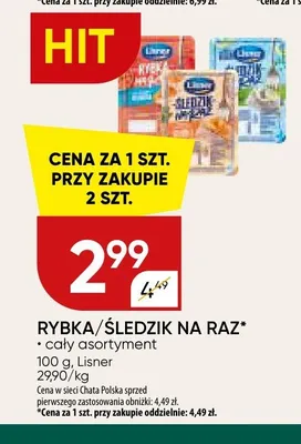 Śledzik na raz Lisner promocja w Chata Polska