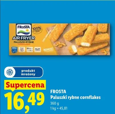 Paluszki rybne cornflakes Frosta Air Fryer promocja w Lidl