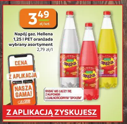 Napój gazowany Hellena Oranżada promocja w Społem Częstochowa