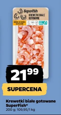 Krewetki białe gotowane  promocja w Netto