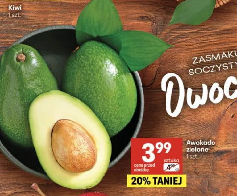 Awokado zielone promocja w Delikatesy Centrum
