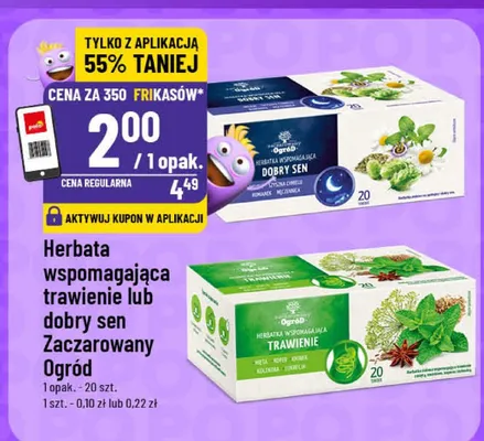 Herbata wspomagająca trawienie lub dobry sen Zaczarowany Ogród promocja w POLOmarket