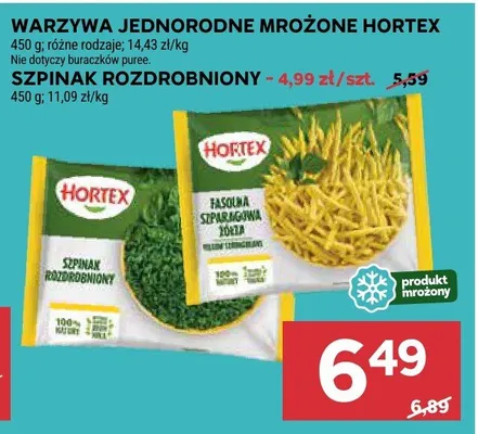 Warzywa jednorodne mrożone szpinak rozdrobniony promocja w Stokrotka